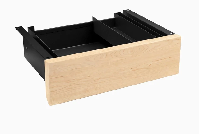 Main image of Desky Minimal Under Desk Drawer - Maple Hardwood / Black