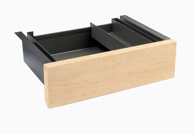 Main image of Desky Minimal Under Desk Drawer - Maple Hardwood / Space Grey