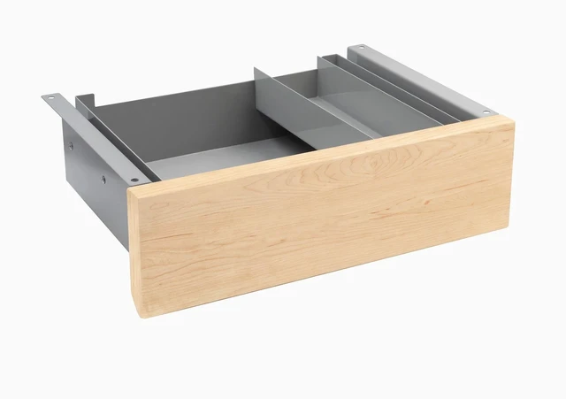 Main image of Desky Minimal Under Desk Drawer - Maple Hardwood / Grey