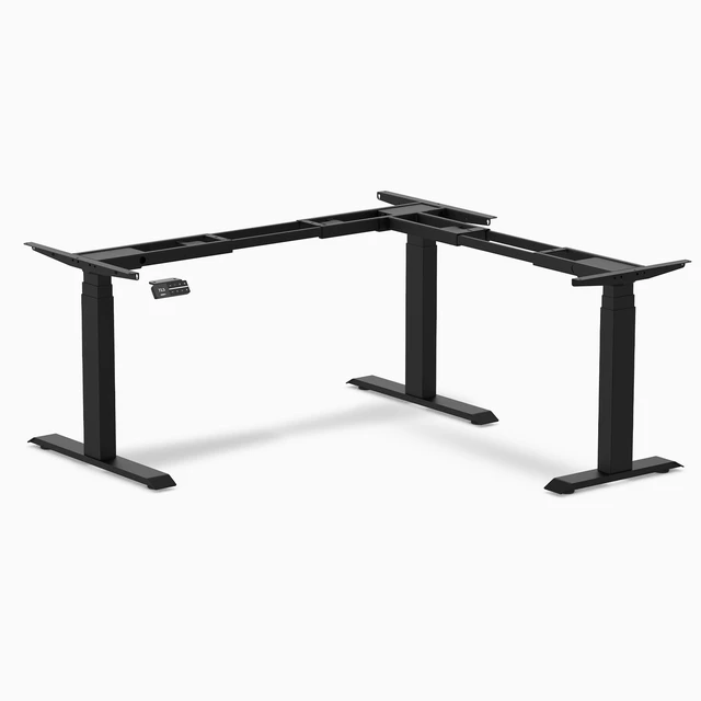 Alt view image 2 of 5 - Desky Sit Stand L-Shape Desk Frame - Wheat