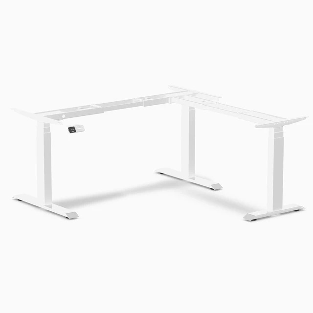 Alt view image 5 of 5 - Desky Sit Stand L-Shape Desk Frame - Wheat