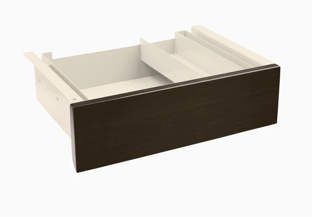 Main image of Desky Minimal Under Desk Drawer - Dark Bamboo / Wheat