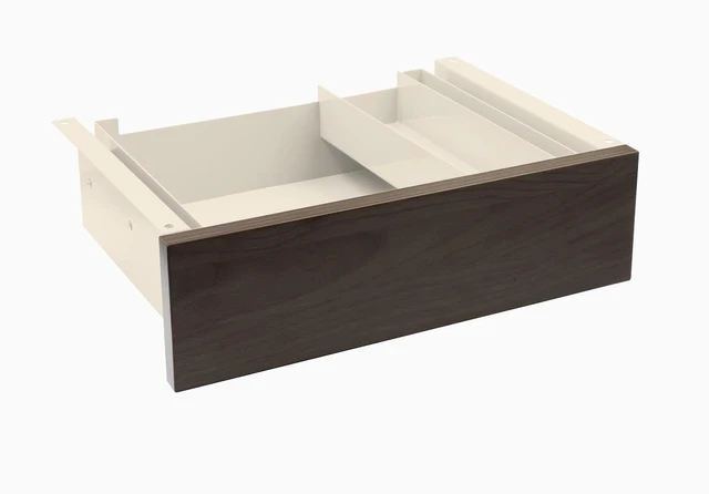 Main image of Desky Minimal Under Desk Drawer - Burnished Wood Laminate / Wheat