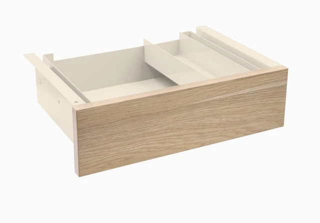 Main image of Desky Minimal Under Desk Drawer - Classic Oak Laminate / Wheat