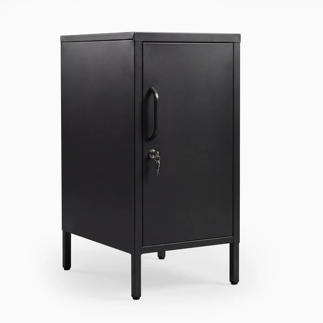 Main image of Desky Sidekick Metal Locker Cabinet - Black / Right