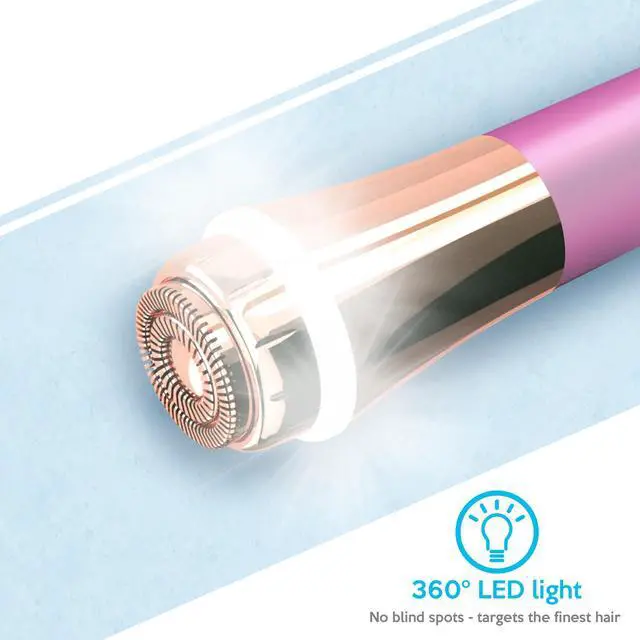 Alt view image 4 of 7 - iMusthav Mini Portable Facial Hair, Lips and Chin Remover Trimmer for Women, Facial Painless Epilator, 18K gold-plated, hypoallergenic rotary head.360° LED light for Instant and Painless Hair Remover