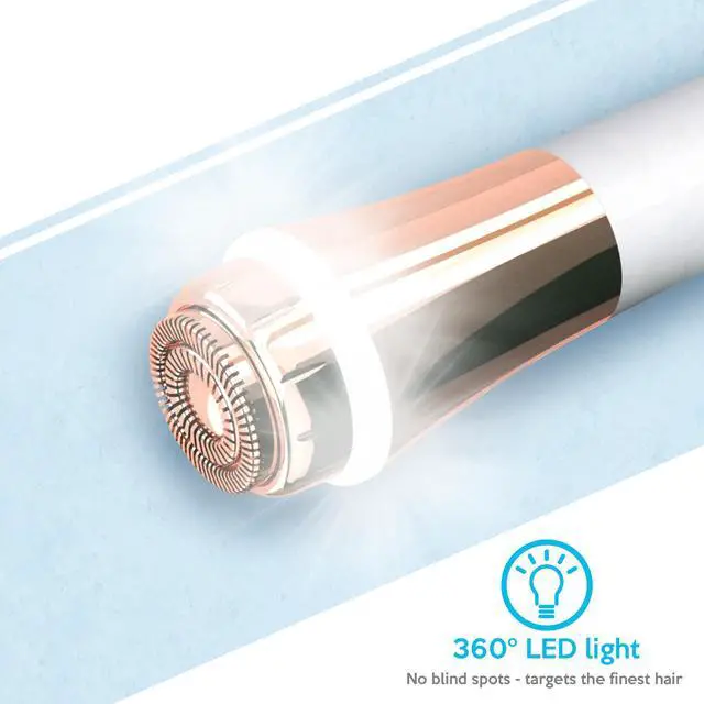 Alt view image 4 of 7 - iMusthav Mini Portable Facial Hair, Lips and Chin Remover Trimmer for Women, Facial Painless Epilator, 18K gold-plated, hypoallergenic rotary head.360° LED light for Instant and Painless Hair Remover