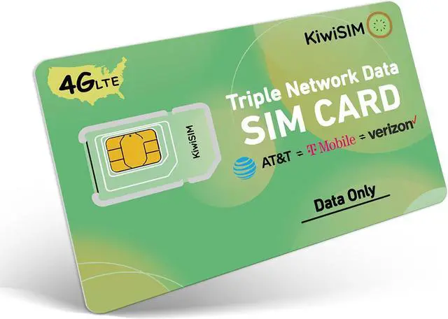 Alt view image 2 of 5 - KIWISIM Travel/Business Trip Study Abroad Multi-Device Link U.S. Prepaid Traffic Card 3 Days 100MB Free Traffic AT&T/T-Mobile/Verizon Universal Supports 4G Cell Phone, GPS Tracker, Camera, LoT