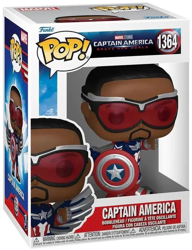 Main image of Funko POP Marvel Captain America Brave New World Captain America Sam Wilson - 75990
