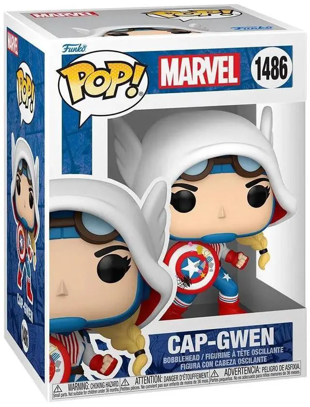 Main image of Funko POP Marvel Spider-Gwen Gwenverse Cap-Gwen - 83724
