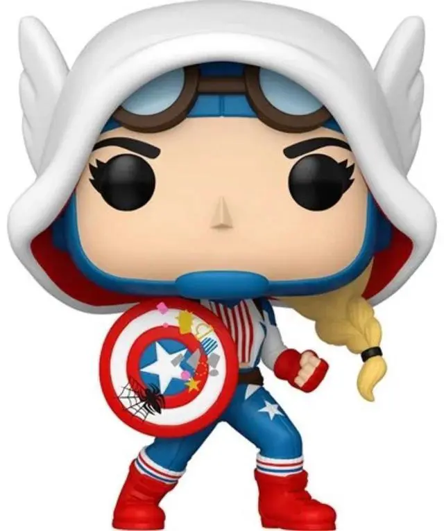 Alt view image 2 of 3 - Funko POP Marvel Spider-Gwen Gwenverse Cap-Gwen - 83724