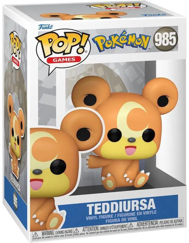 Main image of Funko Pop! Games Pokémon Teddiursa #985 Vinyl Figure