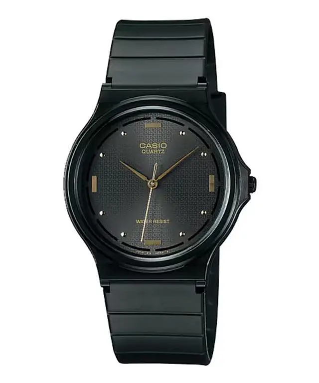 Alt view image 2 of 3 - Casio Mens MQ76-1A Resin Quartz Watch with Black Dial, Black, Size No Size