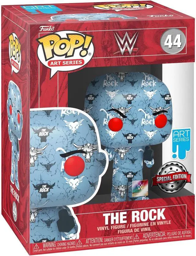 Alt view image 4 of 5 - Funko POP! Artist Series: WWE - The Rock #44 w/Case ( Walmart Exclusive Edition)
