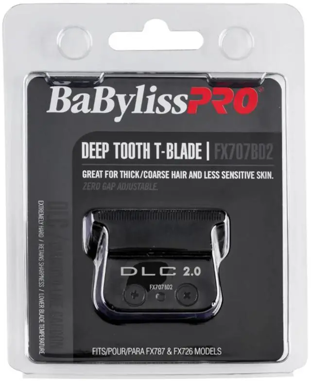 Alt view image 4 of 5 - Babyliss PRO FX707BD2 DLC 2.0MM Deep Tooth T-Blade