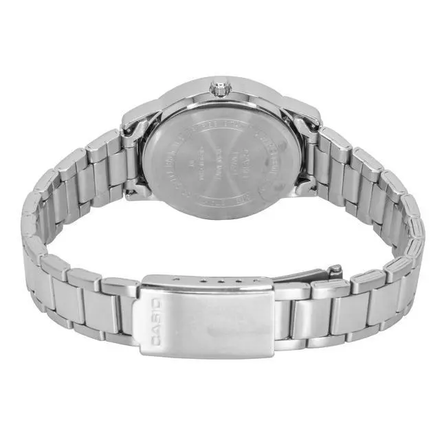 Alt view image 2 of 4 - Casio Womens Black Dial Roman Numeral Stainless Steel Watch - LTP-1303DD-1AVDF