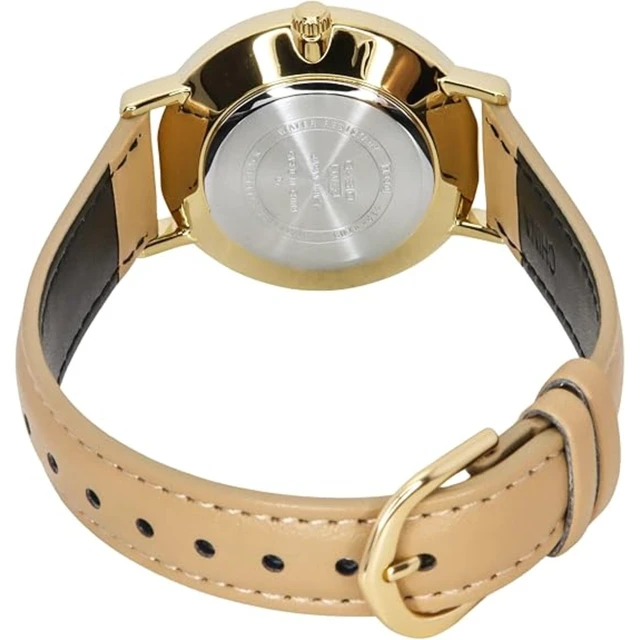 Alt view image 2 of 4 - Casio Womens Gold Tone Beige Dial Tan Leather Watch - LTP-VT03GL-4BDF