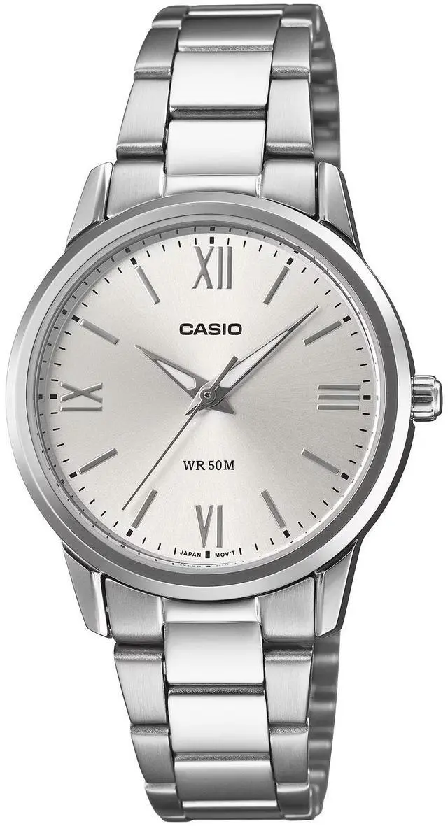 Main image of Casio Womens Silver Dial Stainless Steel Analog Dress Watch - LTP-1303DD-7AVDF