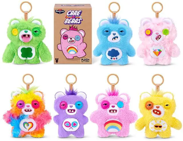 Main image of ZURU Fuggler x Care Bears 5 Inch Single Plush Keyring Blind Box