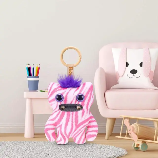 Alt view image 2 of 4 - ZURU Fuggler Baby Pinkles Wide Eyed Weirdo 3.5 Inch Plush Keychain