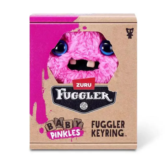 Alt view image 3 of 4 - ZURU Fuggler Baby Pinkles Winged Bat 3.5 Inch Plush Keychain