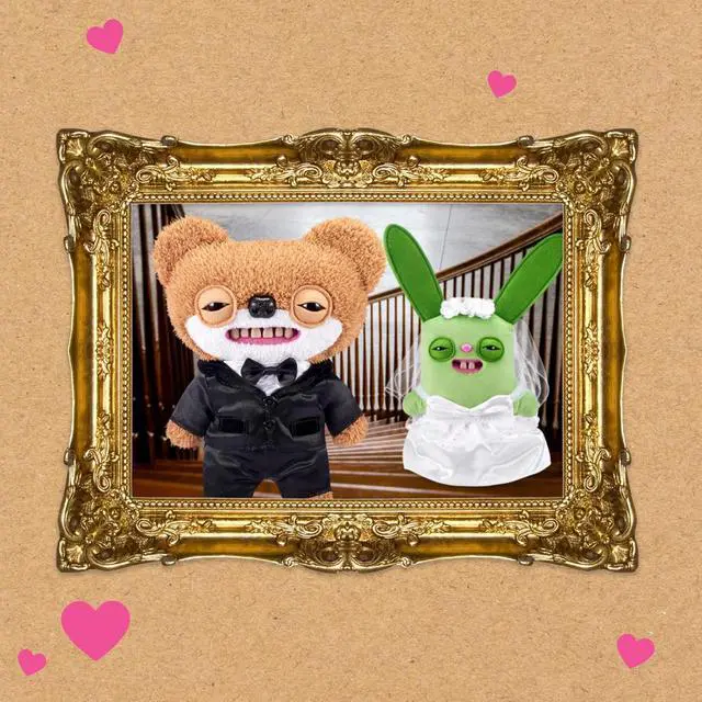 Alt view image 3 of 4 - Zuru Fuggler Limited Edition Wedding Fuggs 2-Pack 9 Inch Plush Set