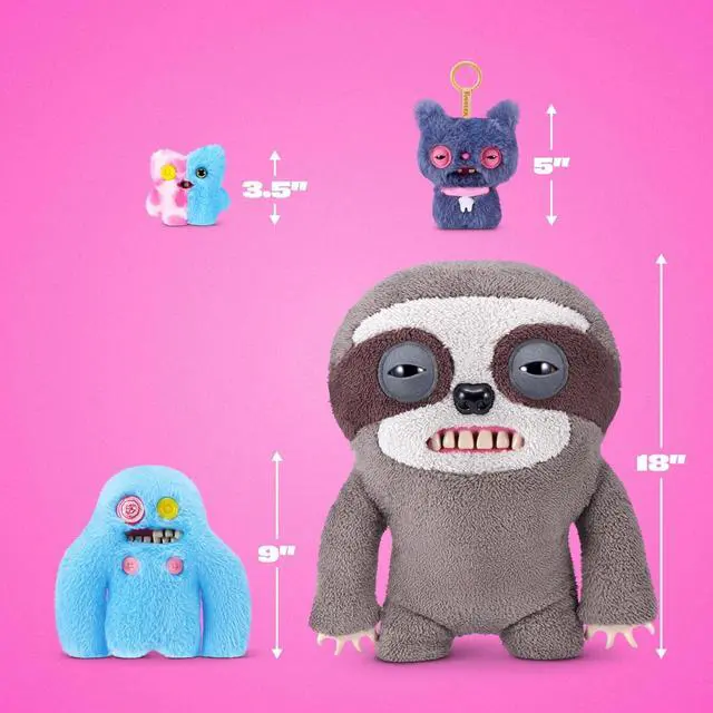 Alt view image 4 of 4 - Zuru Fuggler Special Feature Bouquet Plush Series 1 - Sasquoosh, Stinkface, Squooshface