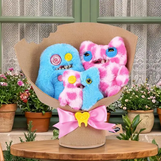 Alt view image 3 of 4 - Zuru Fuggler Special Feature Bouquet Plush Series 1 - Sasquoosh, Stinkface, Squooshface