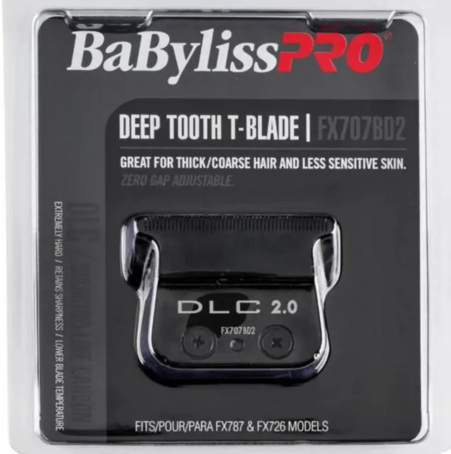 Alt view image 6 of 6 - Babyliss PRO FX707BD2 DLC 2.0MM Deep Tooth T-Blade