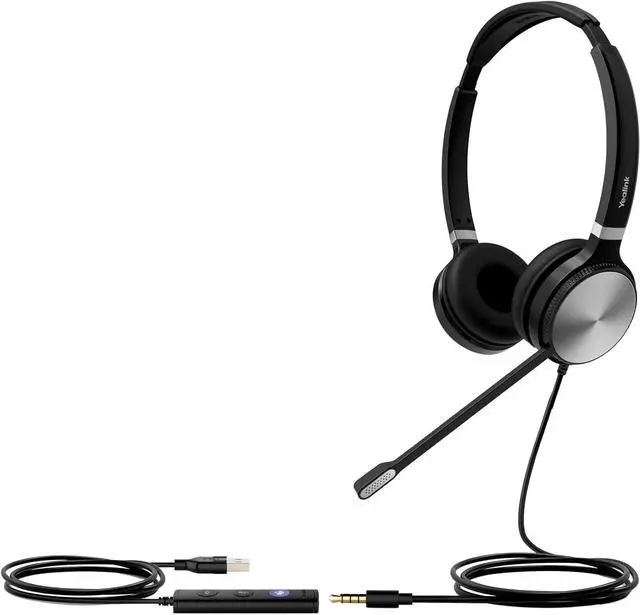 Alt view image 2 of 2 - Yealink Headset 1308062 UH36 Dual Teams USB-C Wired Noise-canceling microphone