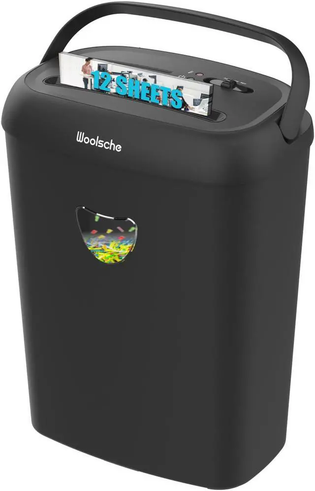 Main image of Woolsche Cross Cut Paper Shredder,High-Performance,14-Sheet Capacity,6.6 Gallon Basket,P-4 Security-Jam Proof Heavy Duty Shredder for Home and Office