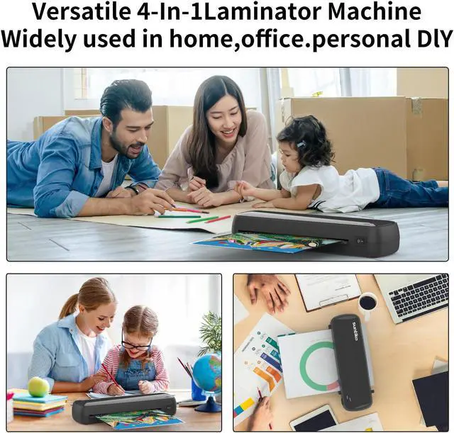 Alt view image 7 of 7 - Woolsche  4-In-1Laminator Machine,It has Quick Warm-Up, Fast Laminating Documentation and Photos, Increases Their Long-Term Color Preservation. Suitable for Family, Office and School,A4/A5/A6 Size
