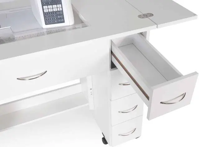 Main image of Arrow Sewing Alice Sewing Cabinet Teak White