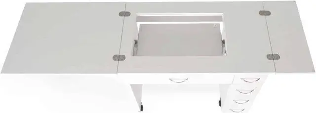 Alt view image 2 of 7 - Arrow Sewing Alice Sewing Cabinet Teak White