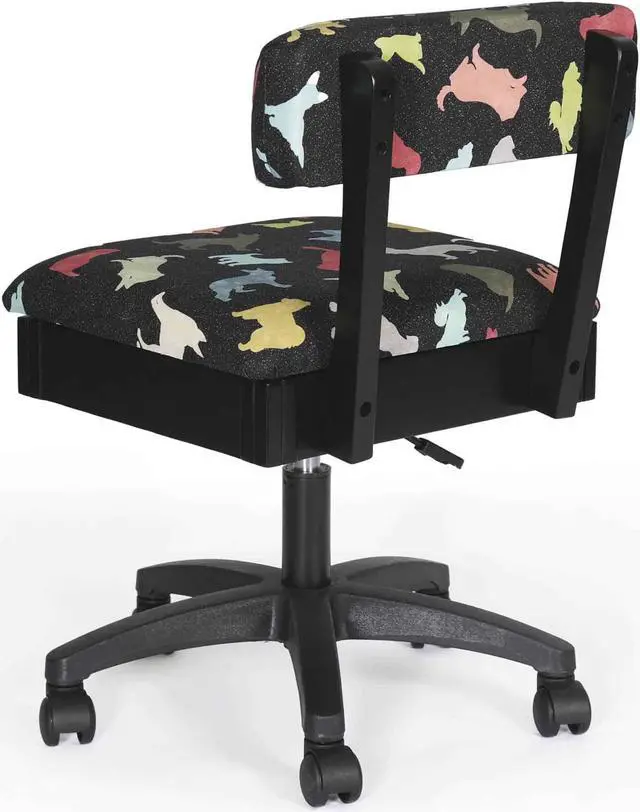 Alt view image 3 of 5 - Arrow Sewing Hydraulic Sewing Chairs: Good Dog! Black