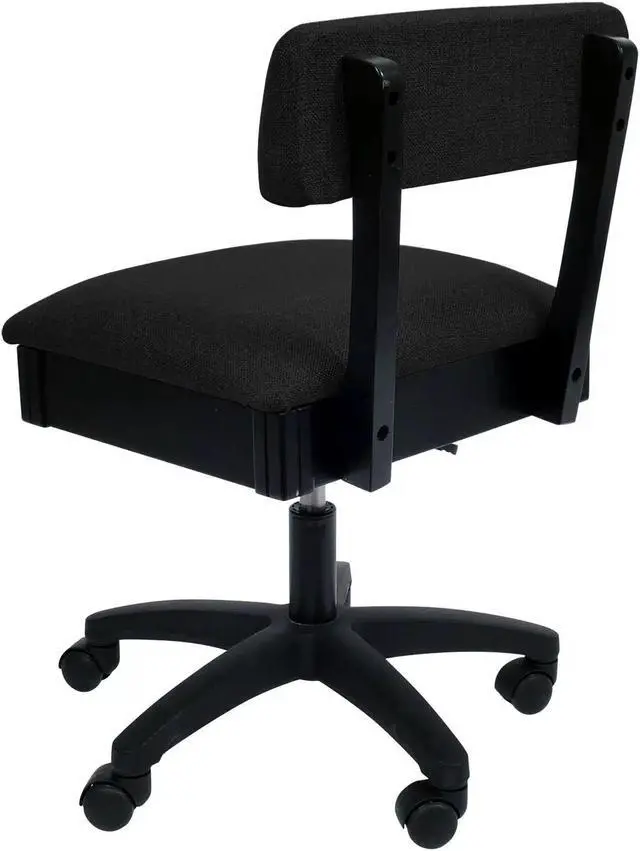 Alt view image 2 of 5 - Arrow Sewing Hydraulic Sewing Chairs: Baroness Black