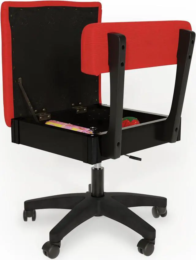Alt view image 4 of 5 - Arrow Sewing Madame Scarlet Hydraulic Sewing Chair