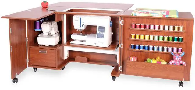 Alt view image 2 of 6 - Wallaby Sewing Cabinet (Teak)