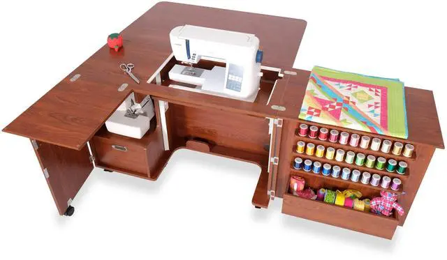 Alt view image 6 of 6 - Wallaby Sewing Cabinet (Teak)