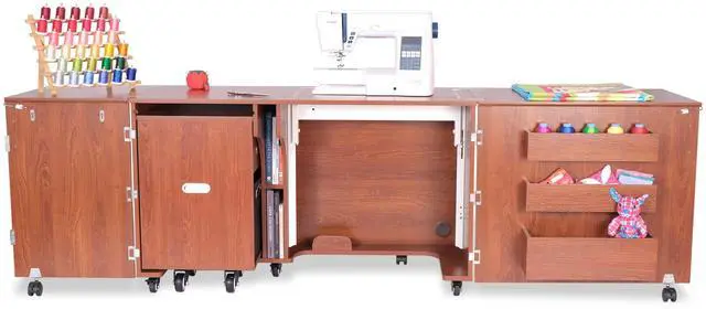 Alt view image 5 of 6 - Aussie Sewing Cabinet (Teak)