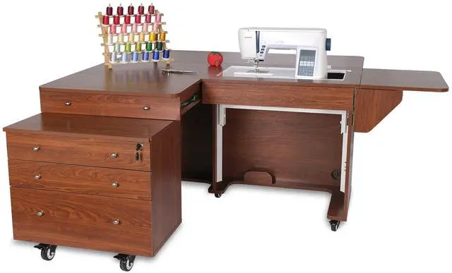 Alt view image 4 of 6 - Kangaroo & Joey Sewing Cabinet (Teak)