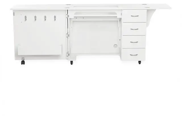 Alt view image 3 of 7 - Arrow Sewing Harriet Sewing Cabinet Ash White