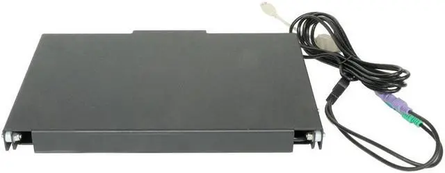 Alt view image 3 of 6 - RackSolutions Folding Wall Mount for Compact Keyboard  Space-Saving Wall-Mounted Keyboard Tray for TKL or Full-Size Keyboards