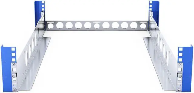 Alt view image 3 of 3 - RackSolutions 2U Wide Equipment Universal Rail 24in Depth with Wire Bar  Adjustable Rack Rails, Fits 4 Post Racks, 75 lb Capacity, Compatible with Dell, HP, IBM, Apple