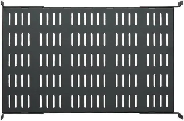 Alt view image 3 of 6 - RackSolutions 2U Heavy Duty Fixed Shelf 28in Depth - 900 lb Capacity, Adjustable Mounting Brackets, Compatible with 2Post & 4Post Racks