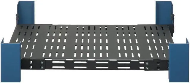 Alt view image 4 of 6 - RackSolutions 2U Heavy Duty Fixed Shelf 28in Depth - 900 lb Capacity, Adjustable Mounting Brackets, Compatible with 2Post & 4Post Racks