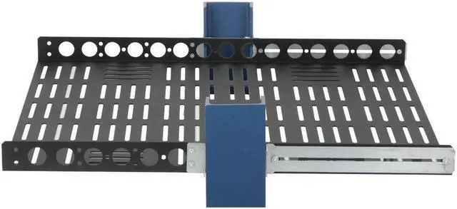 Alt view image 2 of 4 - RackSolutions 1U Light Duty Fixed Shelf 24in Depth for 23in EIA Racks  Universal Equipment Mounting Solution