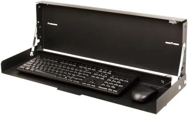 Main image of Rack Solution - 104-2795 - Rack Solutions Wall Mount for Keyboard - Black Powder Coat - Black Powder Coat