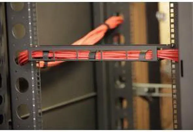 Alt view image 4 of 5 - RackSolutions 1U Horizontal Cable Management Tray (3in Deep) - Efficient Cable Routing and Organization
