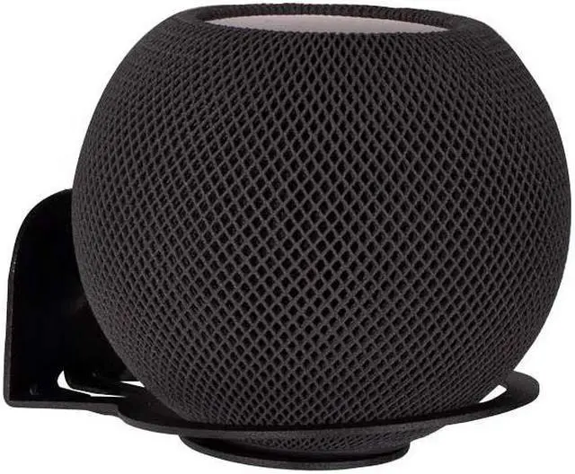 Alt view image 7 of 7 - RackSolutions Black HomeBase Wall Mount for Apple HomePod Mini  Easy, Fully Assembled Mounting Solution